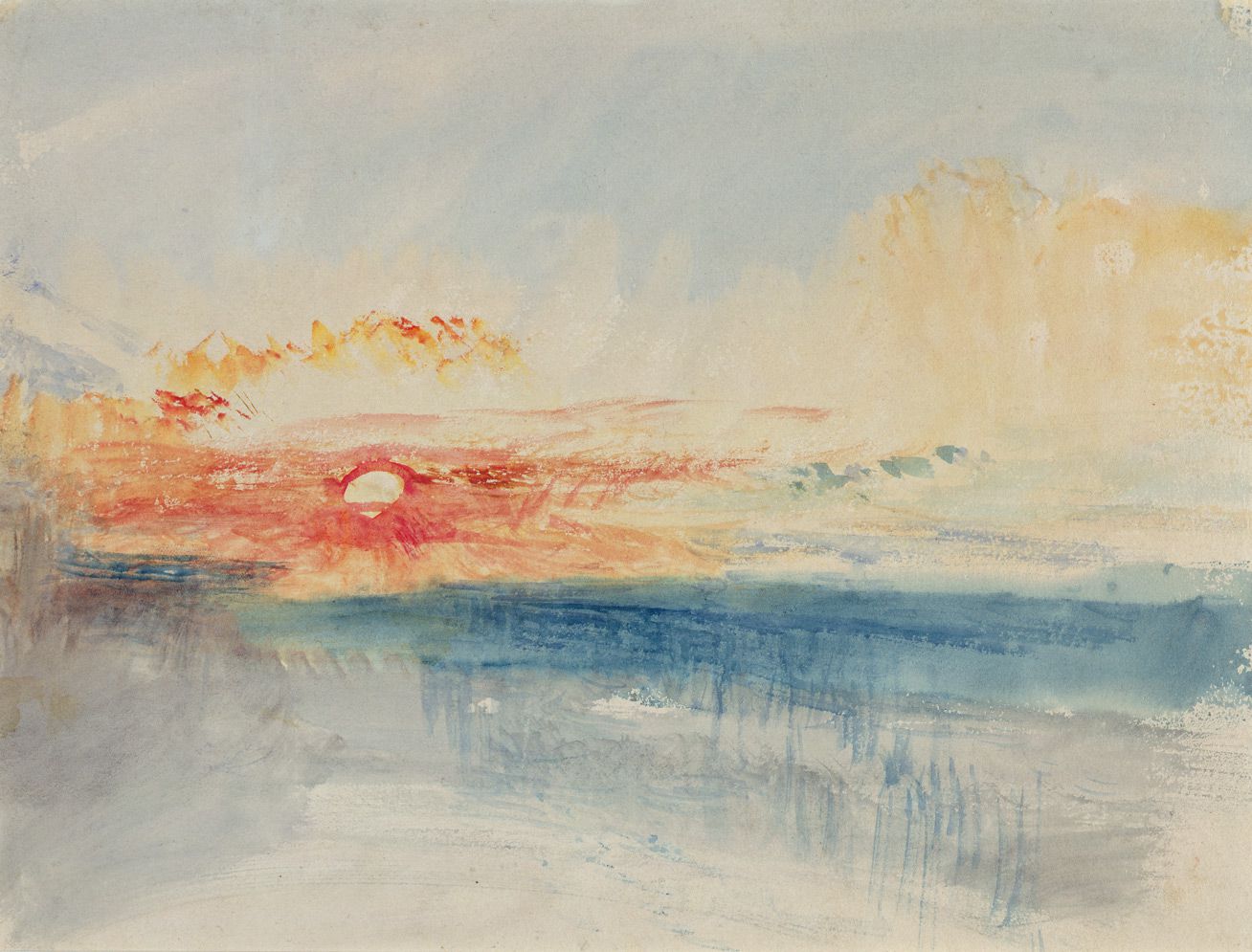Sunset on Wet Sand